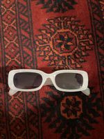 Sonnenbrille weiss rechteckig UV400 Kat 3 neuwertiger Zustan