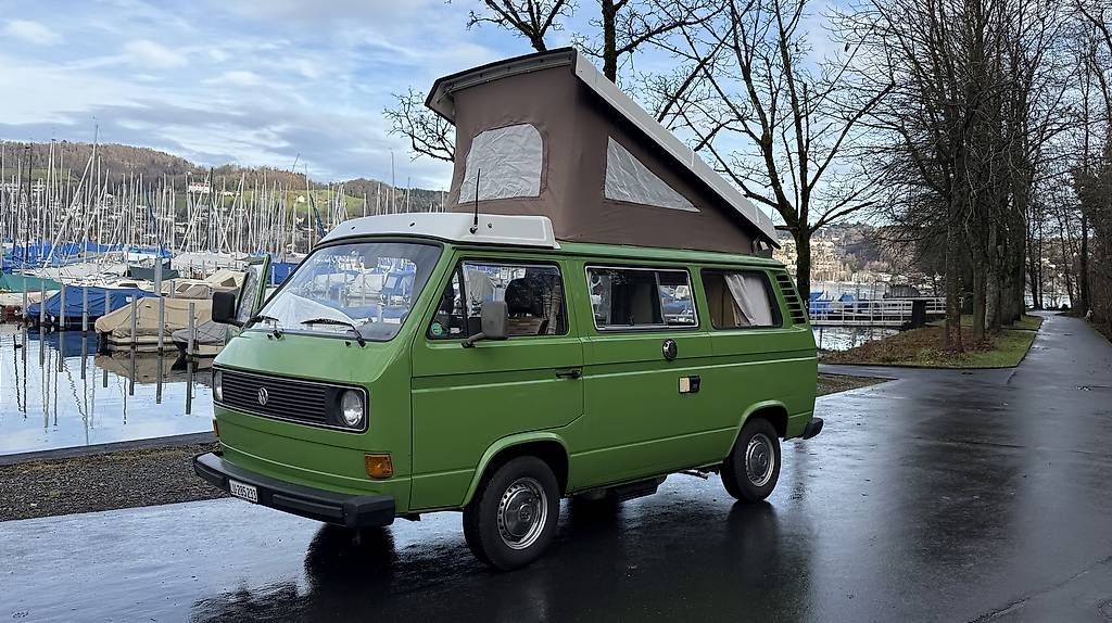 VW Veicoli da campeggio: VW T3 Westfalia mit Aufstelldach – Usato da Luzern venduto da Faebsen