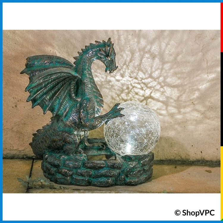 SolarDrachenfigur für den Garten Drachenskulptur Kaufen auf Ricardo