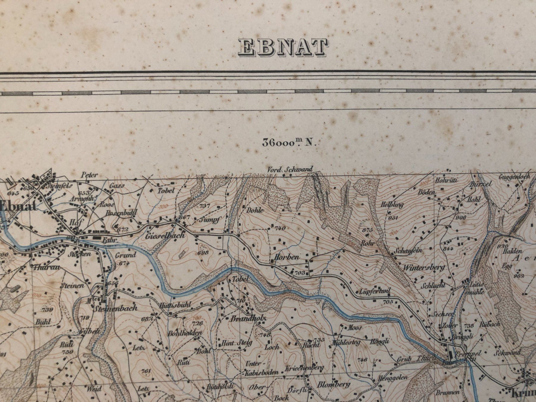 Cartine & Atlanti: Siegfriedatlas Bl. 236: Ebnat 1879 – Usato da Zürich venduto da allp 2