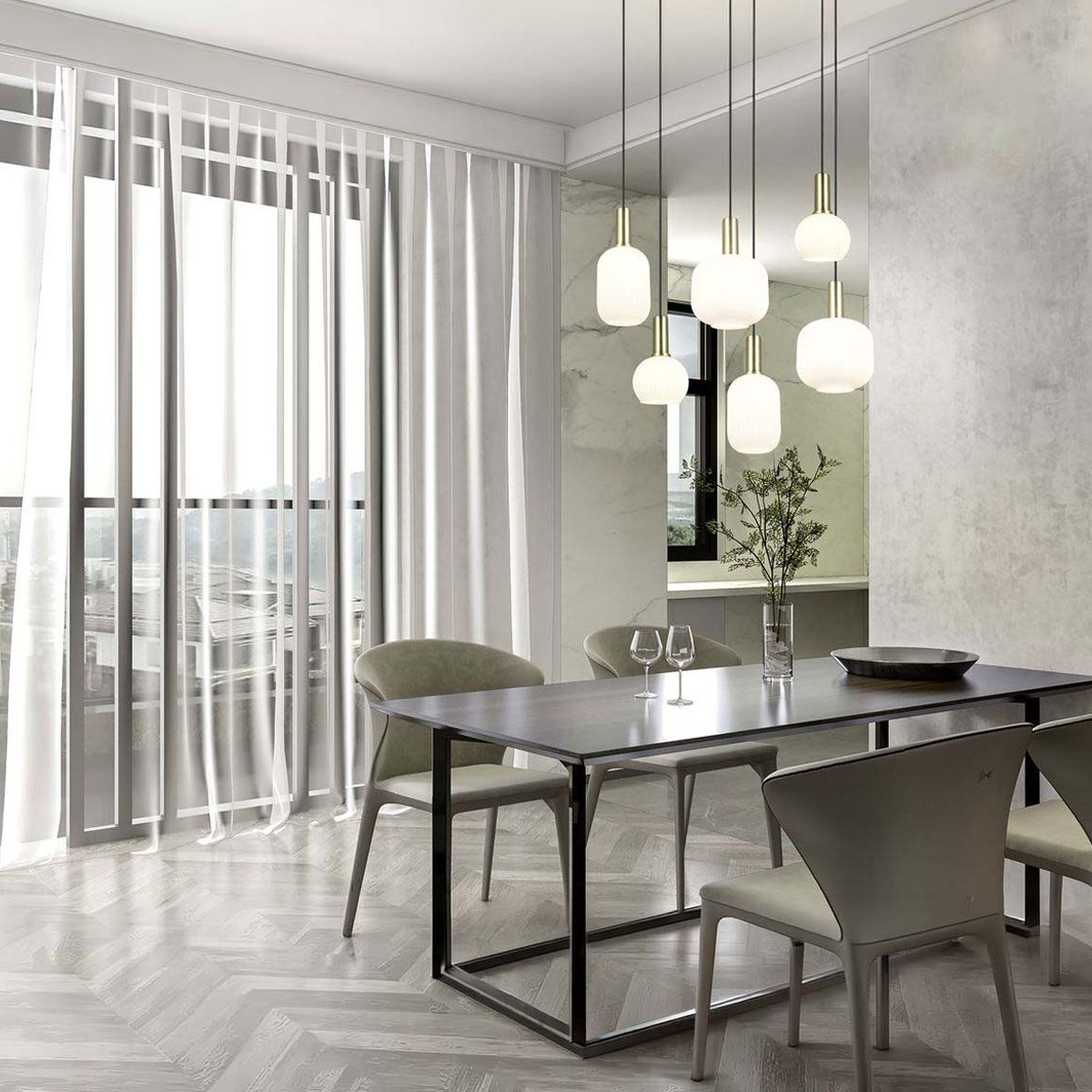 Lampadari & plafoniere: Pendelleuchte, Glas, 92 cm x 35 cm – Nuovo (secondo la descrizione) da Kreuzlingen venduto da Smart-Light 2