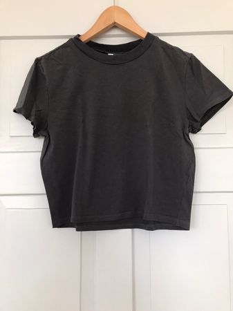 H&M T-Shirt grau cropped (XL)