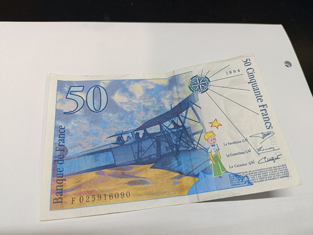 50 Cinquante Francs To Usd