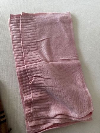 Écharpe douce rose poudré