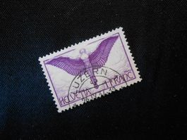 CH ZNr 12  1Fr  Flugpost  1924  Z CHF 80