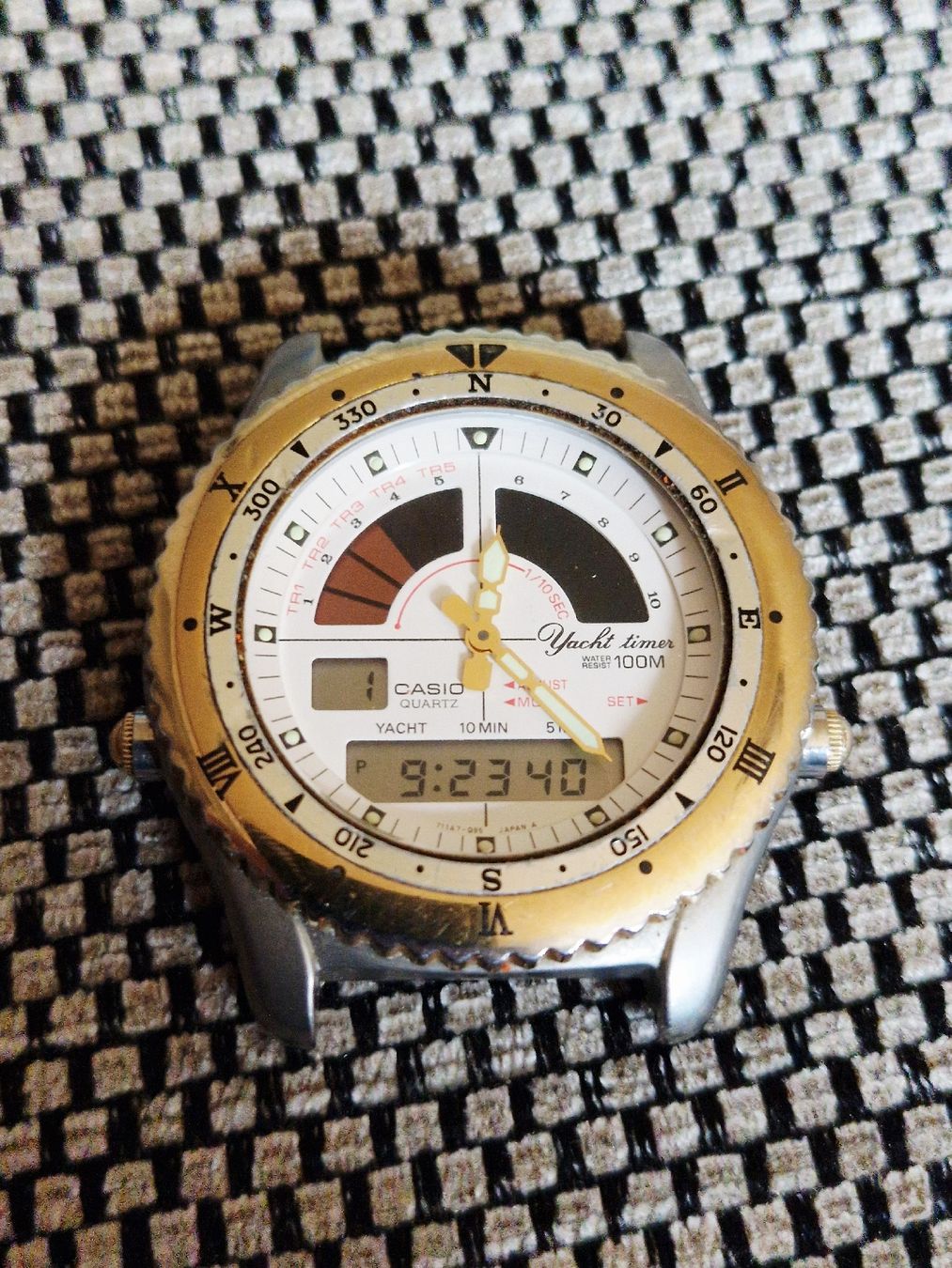 Montre Vintage Casio Yacht Timer AD-500 (Module 389) Anadigi (Gebraucht ...
