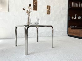 70er Jahre Chrom-Couchtisch