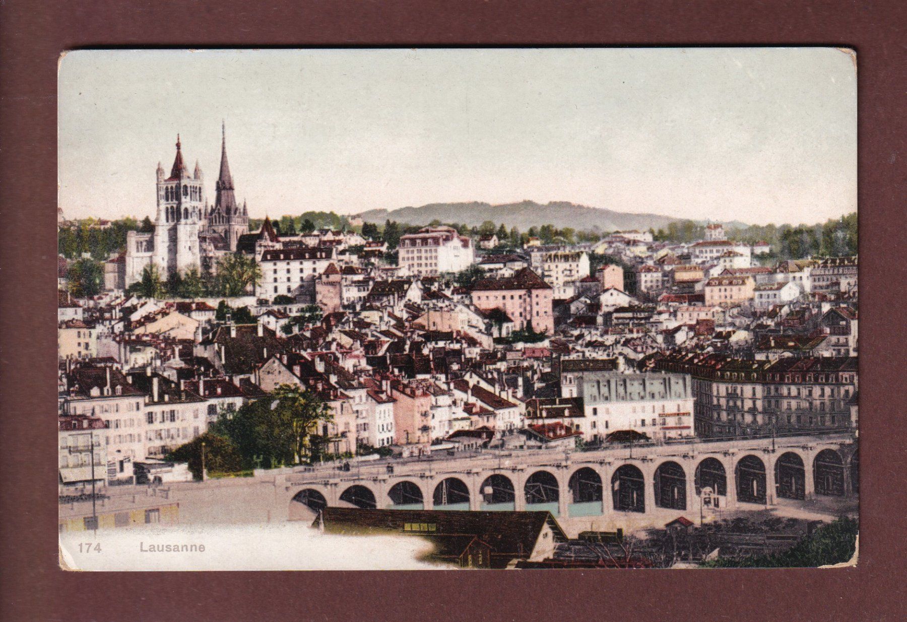 Cartoline postali: LAUSANNE - Grand Pont – Usato da Pully venduto da nicecards-shop