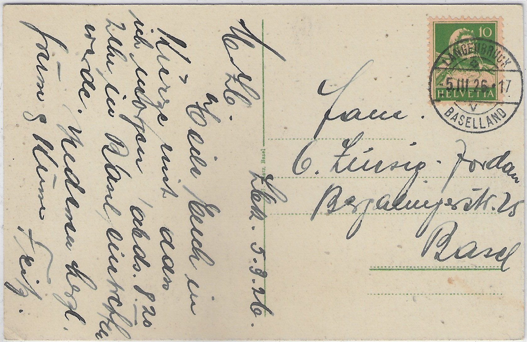 Cartoline postali: Langenbruck - Schwengi – Usato da Ettingen venduto da Kartenplanet 1