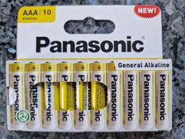 Piles Alcalines Panasonic 1.5volt  LR03 AAA, AM4- MN2400 Min