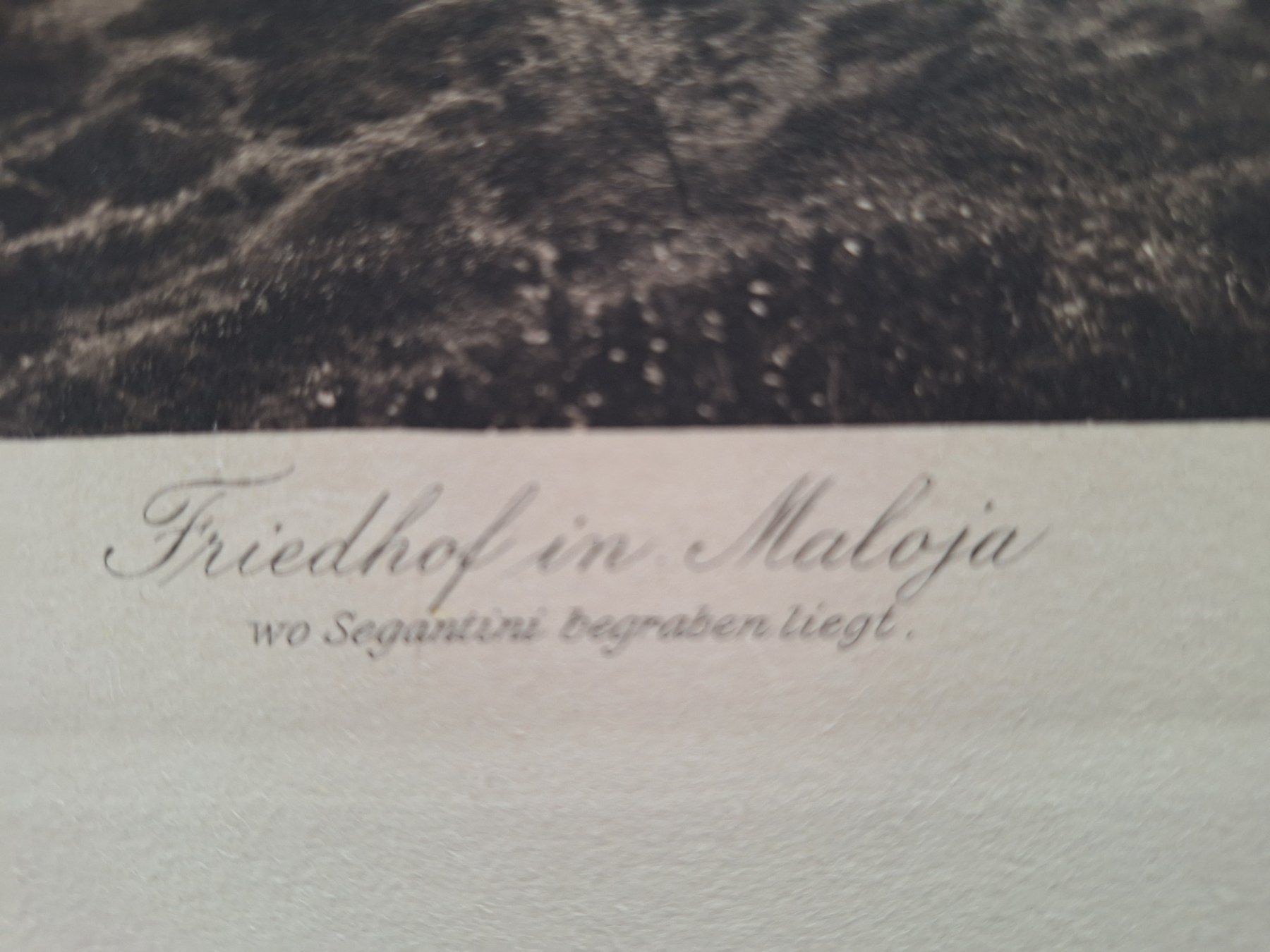Poster & Bilder: ALBERT STEINER  FRIEDHOF IN MALOJA – Gebraucht aus Bevaix von bohrap 1
