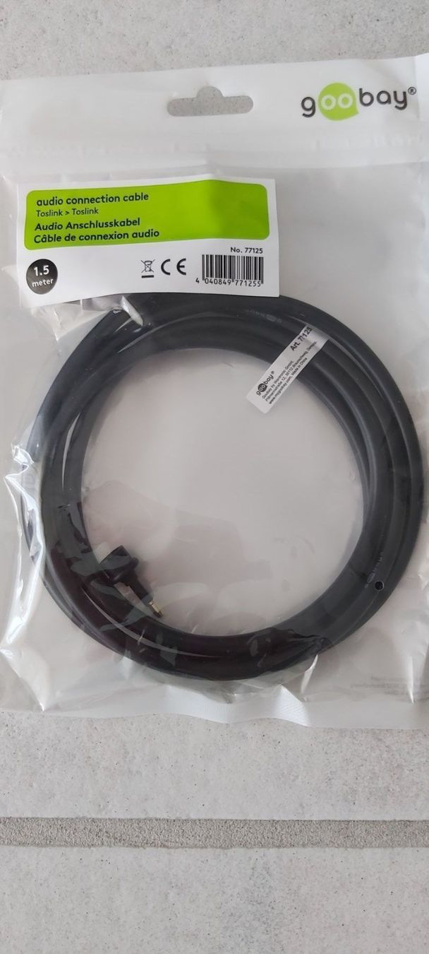 Cavi: Audio Anschlusskabel/Fibre Optic-Kabel – Nuovo e nell'imballaggio originale da Schwarzenbach SG venduto da mel_s6jj 1