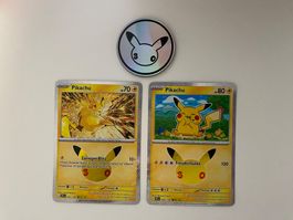 Pokémon Pikachu 30C Promo Karten – 050 & 052 – Deutsch