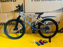 24 Zoll Kindervelo 7-Gang Aluminium Magnesium BLAU NEU