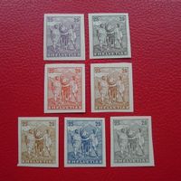 1882, Rütli & Rütlischwur 7 Versuchsproben, selten !