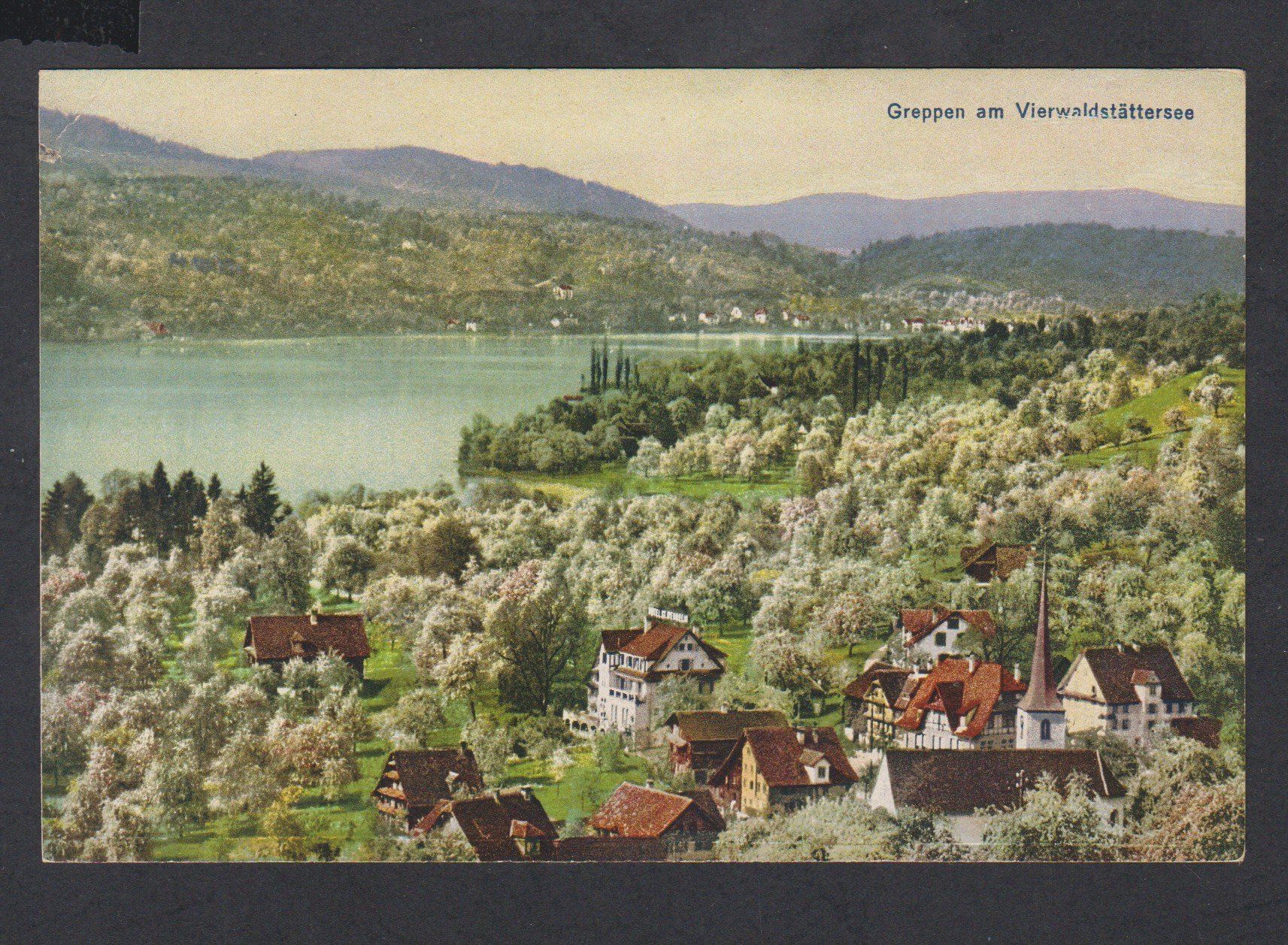 Cartoline postali: Greppen  LU   :   alte Ansichtskarte  von um 1920 – Usato da Vitznau venduto da Ropaku