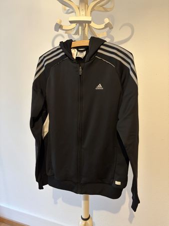 Adidas Kapuzenjacke schwarz mit Reissverschluss Grösse M