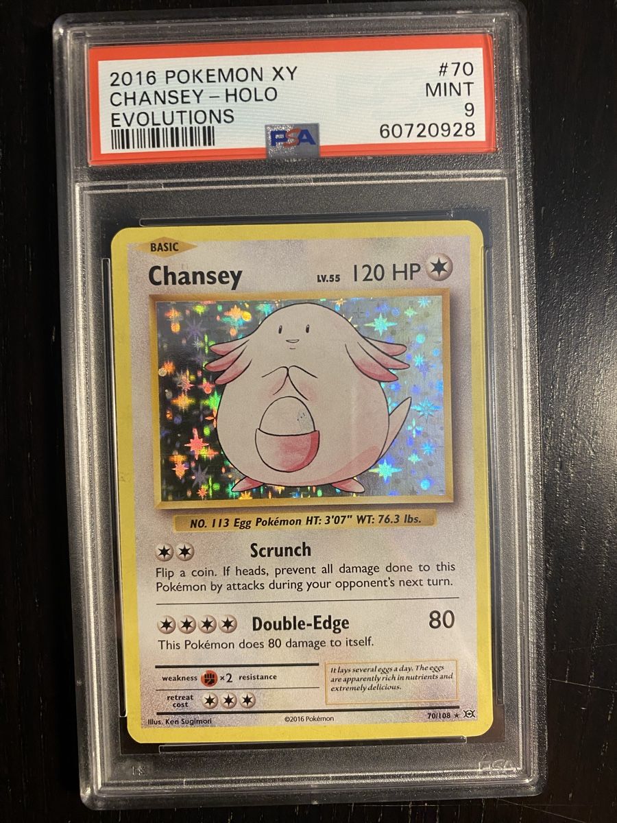 Pokémon Carte collezionabili: PSA9 Chansey #70 Holo - XY Evolutions 2016 – Nuovo (secondo la descrizione) da Unterentfelden venduto da KoolAid-WhiTe