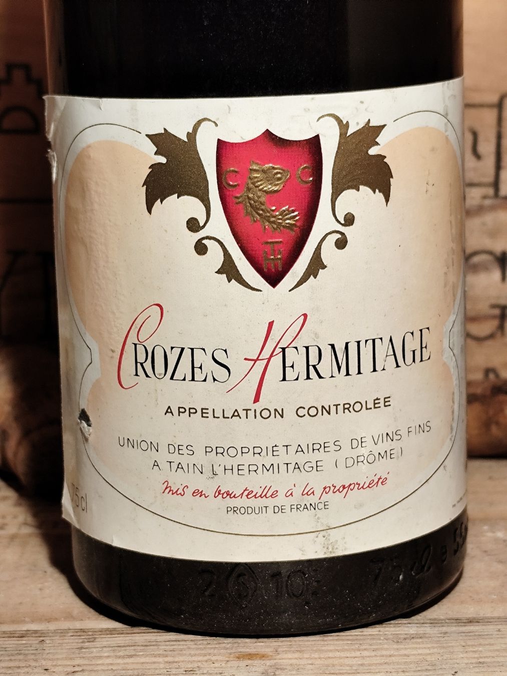 Vino: 1983 Crozes Hermitage – Nuovo e nell'imballaggio originale da Büsserach venduto da Vintage-vins 2