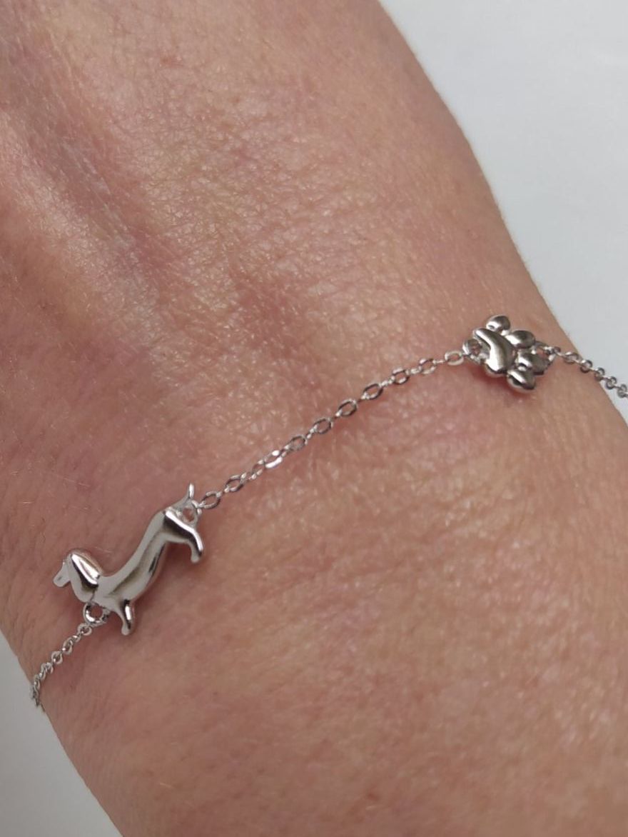 Bracciali & Braccialetti: Elegantes Silberarmband "Dackel"  15-20cm – Nuovo e nell'imballaggio originale da Möhlin venduto da mik_h72m 1