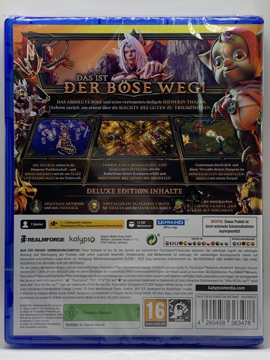 Sony Giochi: Dungeons 4 Deluxe Edition - PS5 - Neu und OVP – Nuovo e nell'imballaggio originale da Ostermundigen venduto da RG-Collector 1