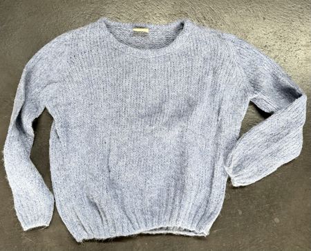 Pullover American Vintage blau Alpaka Wolle Grösse M