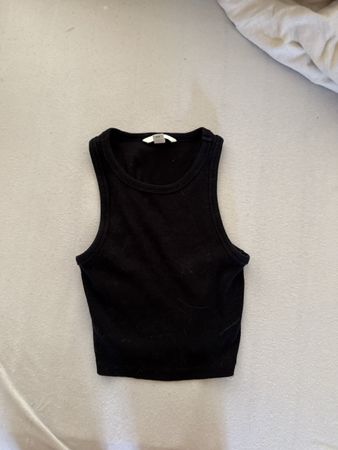 Damen Top H&M schwarz Groesse XS 