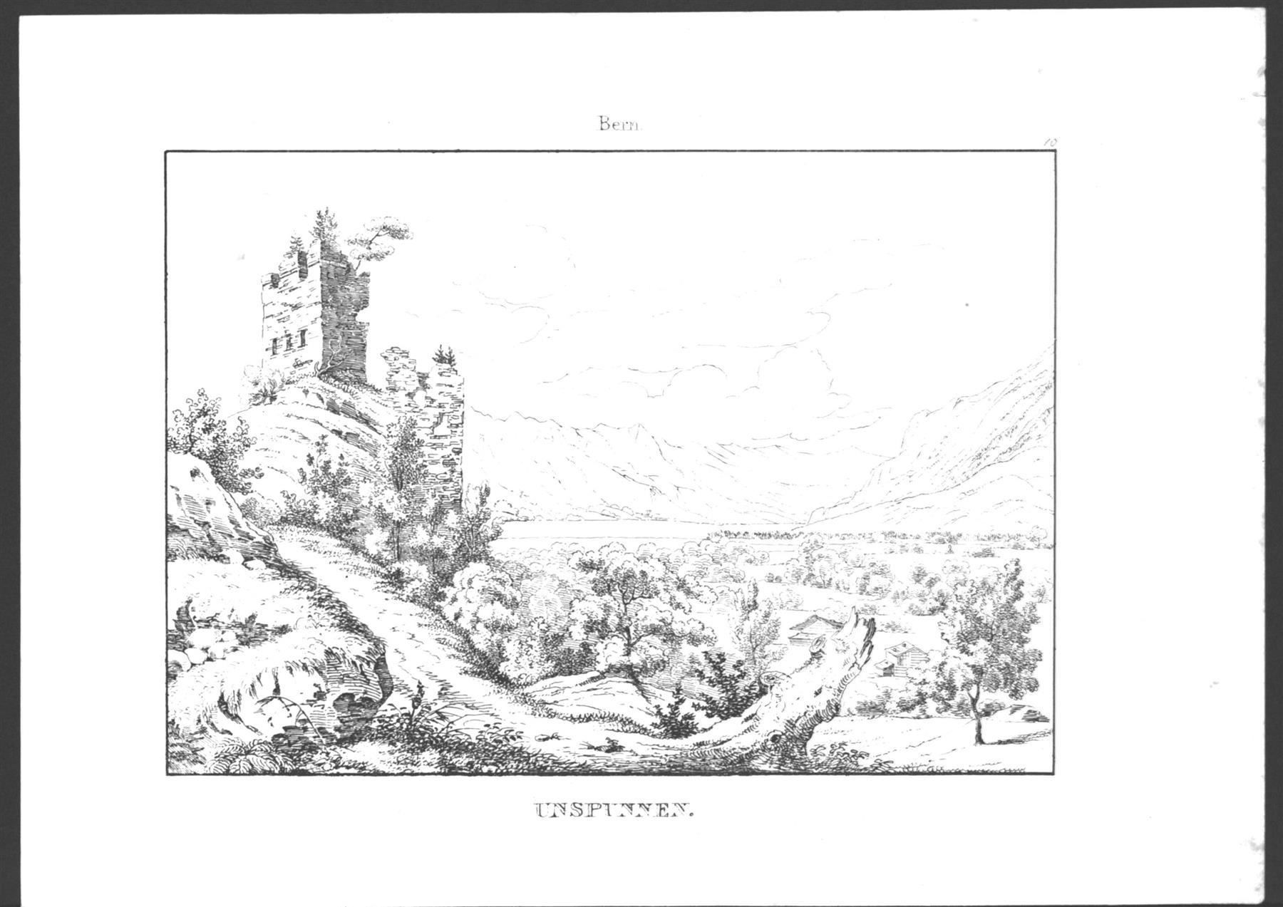 Incisioni: Unspunnen von Wagner 1840 – Usato da Rafz venduto da Helvet32