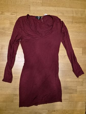 Robe Missguided bordeaux manches longues taille 36