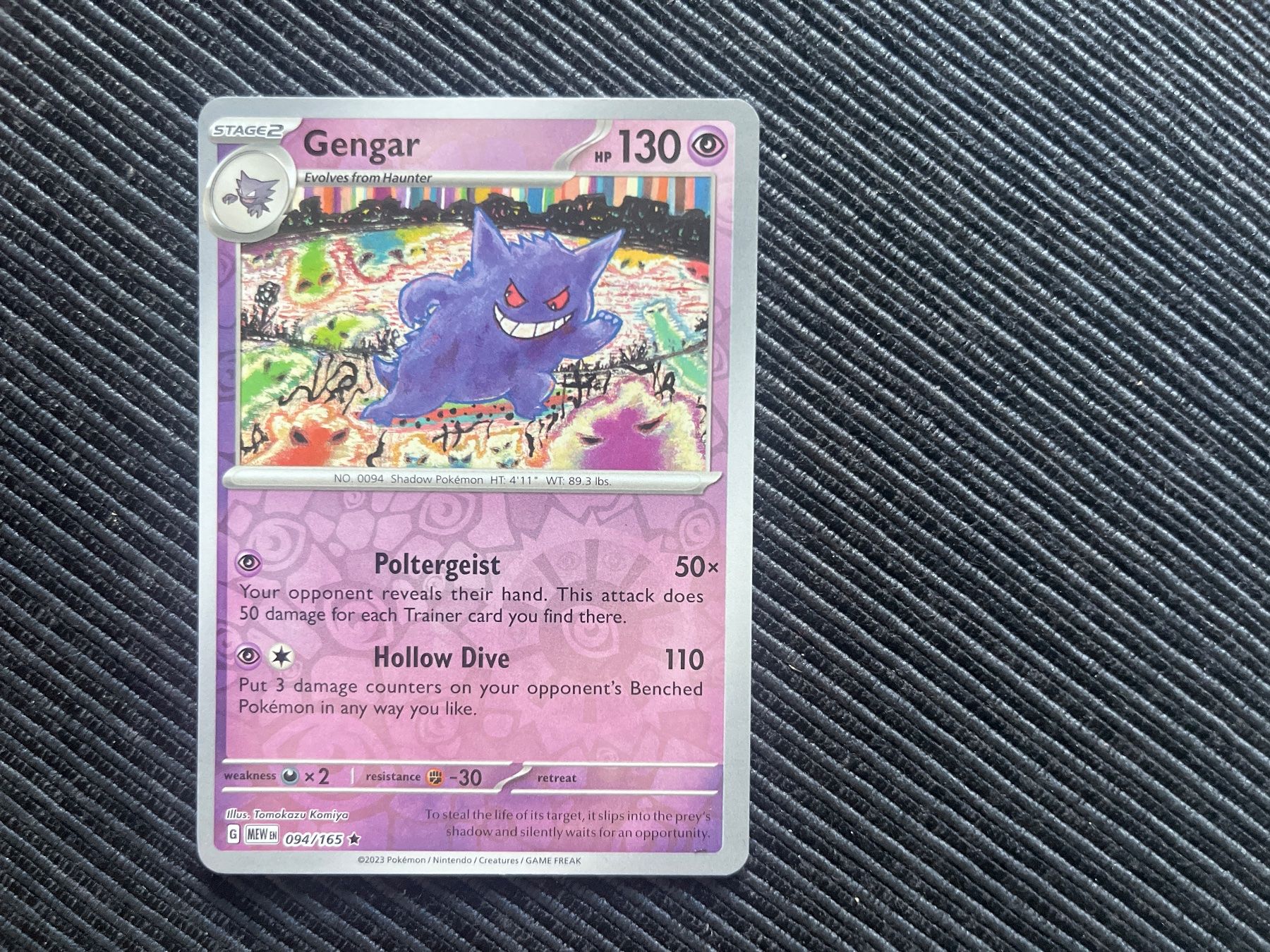 Pokémon Carte collezionabili: Pokemon Gengar Reverse Holo Scarlet Violet 151 Englisch – Nuovo (secondo la descrizione) da Wabern venduto da Collectfun