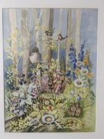 Schönes Waldtiere Aquarell