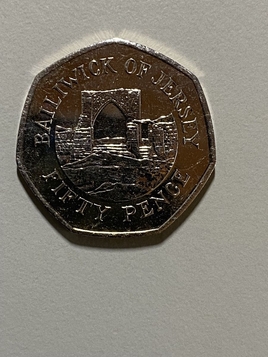 Tutti le monete: Jersey GB - 50 pence - 2016 – Usato da Payerne venduto da Mike1682