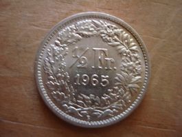 (N4) 1/2 Franken 1965 UNZ