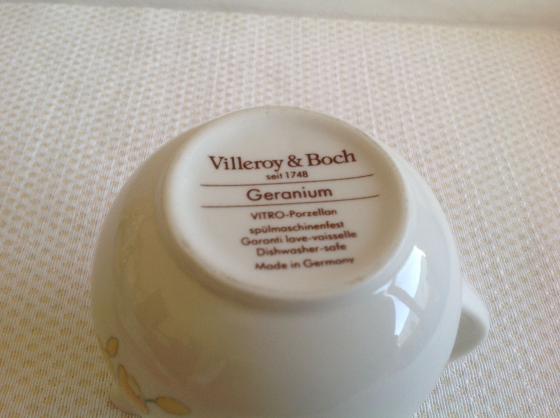 Villeroy & Boch Tazze: Villeroy & Boch - Geranium - crémier – Usato da Sion venduto da accroshoes 4