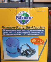Blaue Rundum-Party-Blinkleuchte, neuwertig & originalverpack