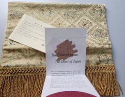 Kawashima Selkon Textil Seide Kyoto Tischläufer Bonsaimatte