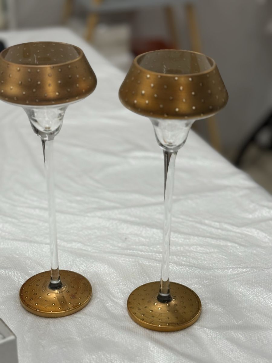 Portacandele: Goldene Kerzenstaender, 6 Stück – Nuovo (secondo la descrizione) da Glattbrugg venduto da Toya77