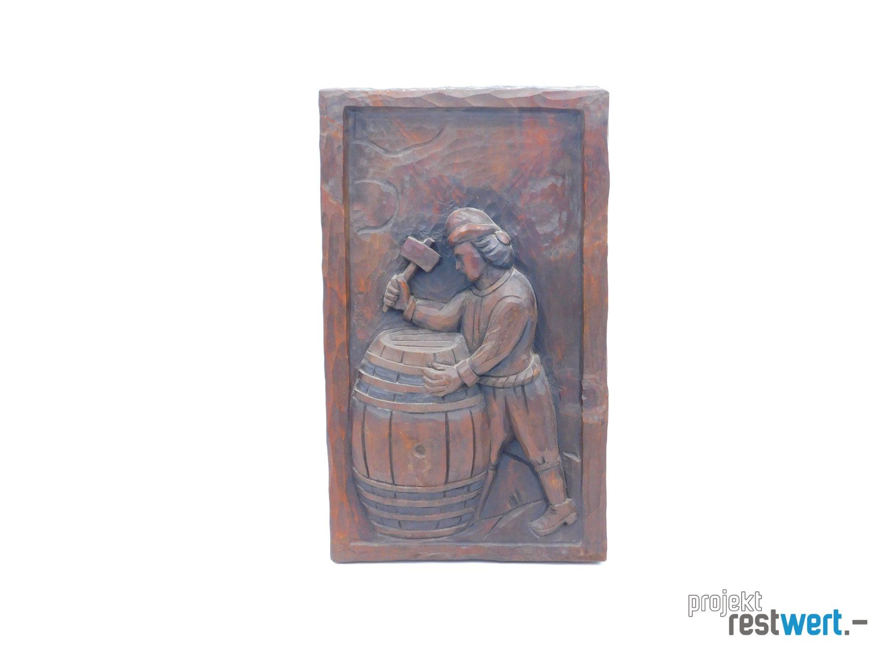 Posters & Illustrations: Holzbild eines Böttchers – D'occasion à Bülach par restwert_buelach
