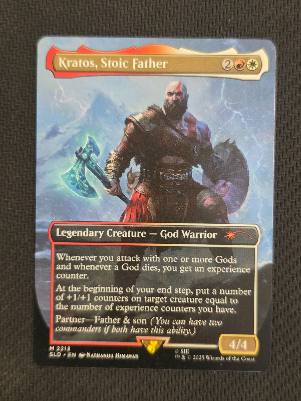 Magic The Gathering Sammelbilder & Trading cards: Kratos, Stoic Father  -  MTG – Gebraucht aus Zürich von Semagets