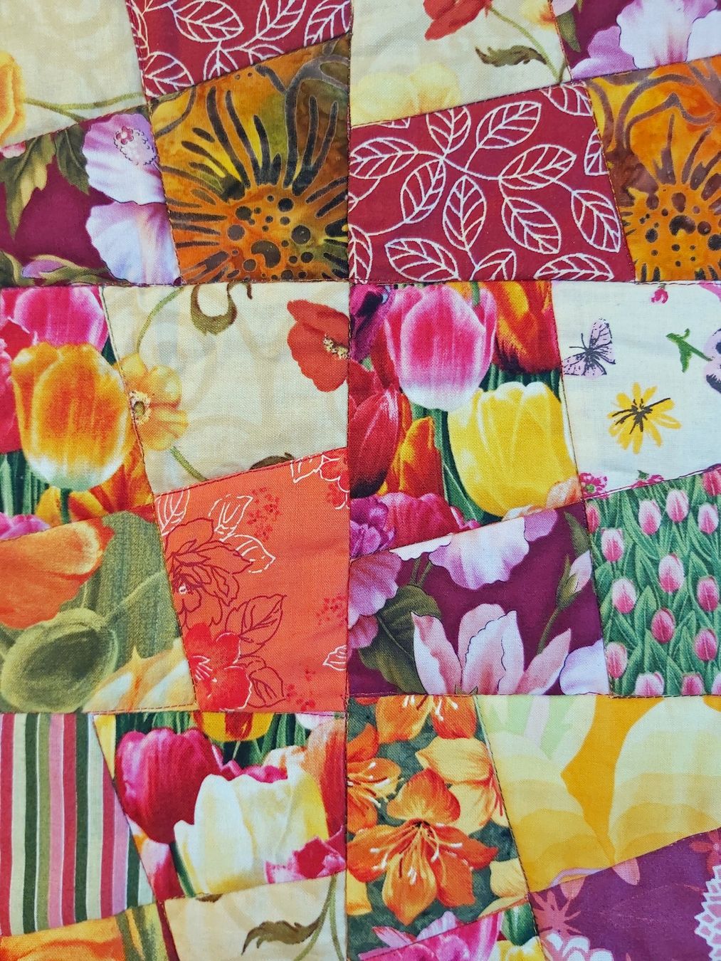 Tutte le decorazioni: Patchwork Quilt "Blumenzauber" Unikat 125 x 67 cm – Nuovo (secondo la descrizione) da Wetzikon ZH venduto da Meltingpot29 2