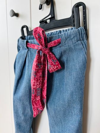 Zara, 74, Hose, blau, denim