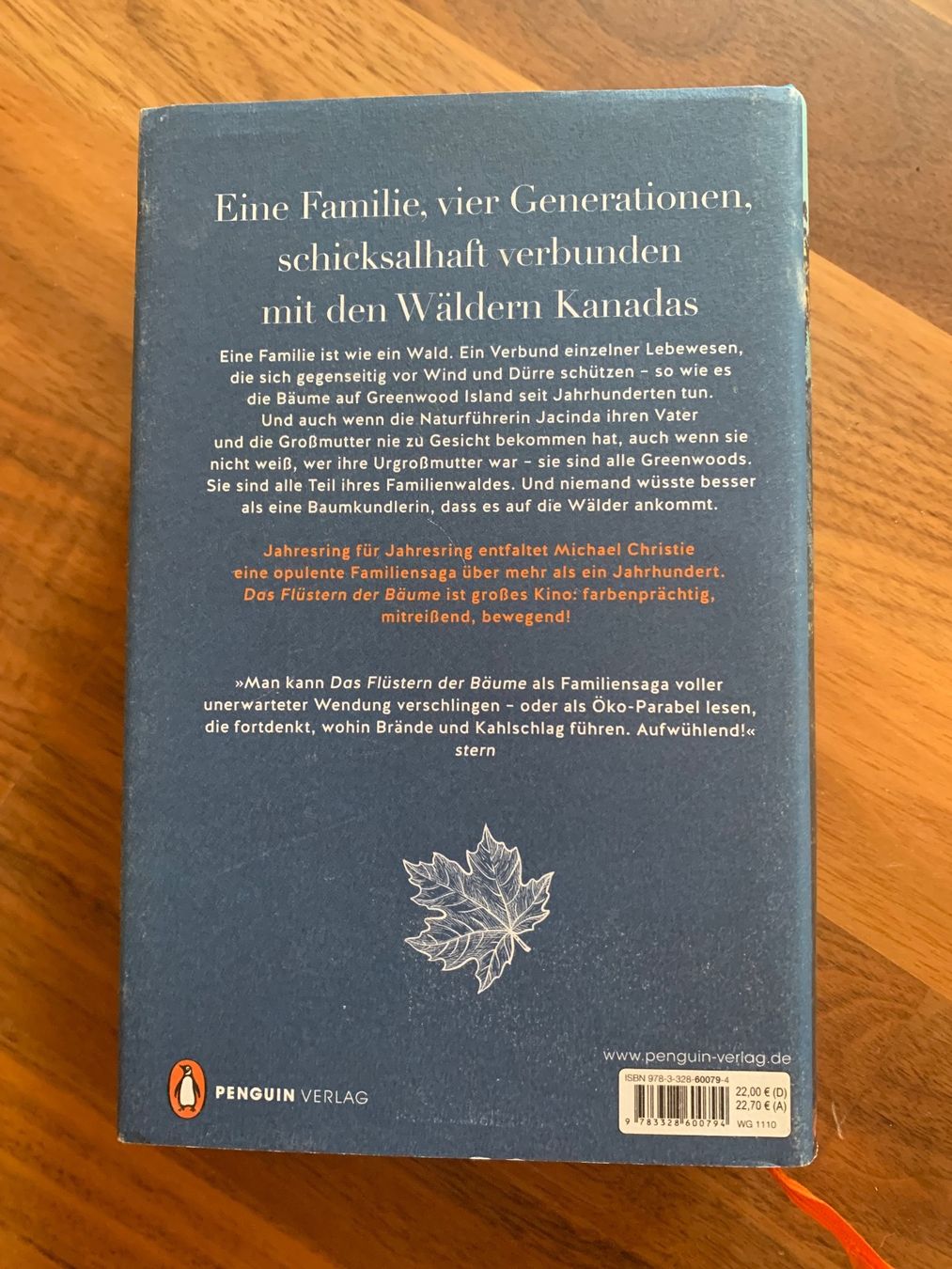 Libri: Michael Christie: Das Flüstern der Bäume – Usato da Schlierbach venduto da matro01 1