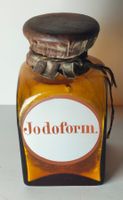 Seltene Antike Jodoform Apothekerflasche Um 1900 9cm