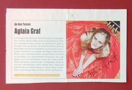 Aglaia Graf Autogramm signiert Magazinbild
