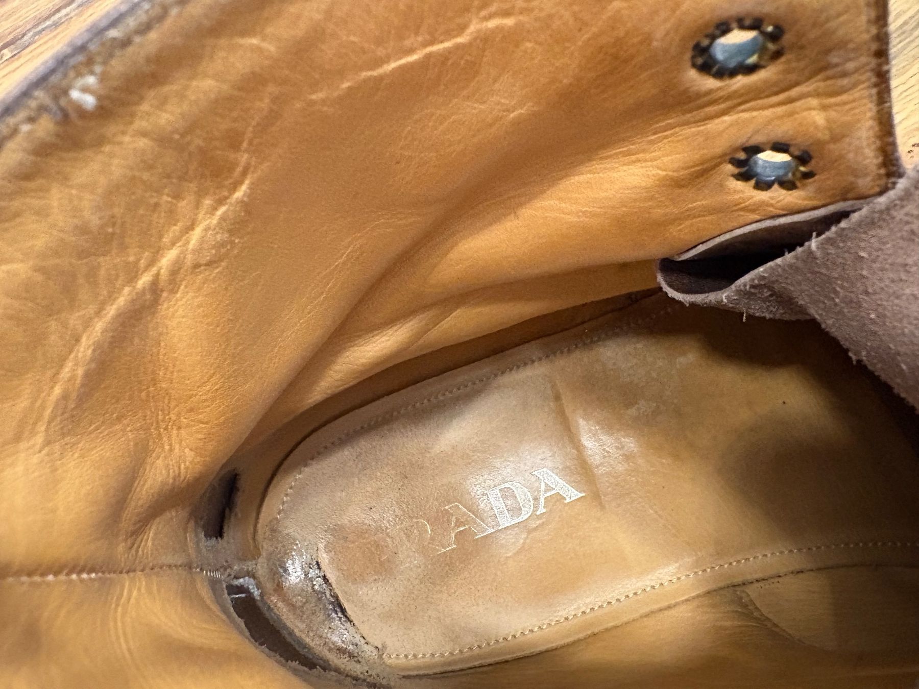 Prada Scarpe da uomo: Prada Leder Boots, Grösse 43   😍 – Usato da Gutenswil venduto da mse_hbj5 6