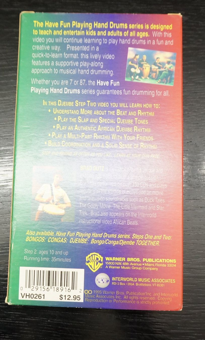 Tutti i VHS: COLLECTORS STUFF VHS Video The Djembe – Nuovo (secondo la descrizione) da Zofingen venduto da Rodeln 1