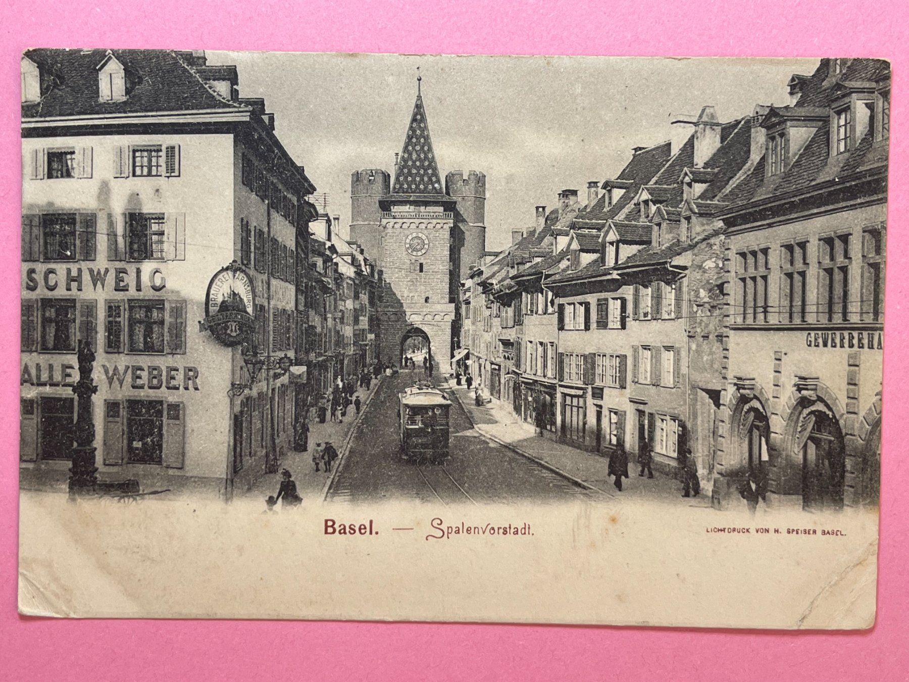 Ansichtskarten: Basel, Spalenvorstadt – Gebraucht aus Steg VS von danwer74