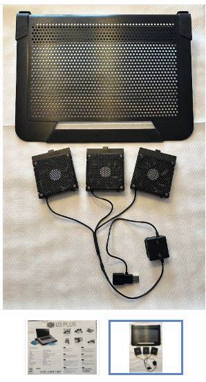 Ventilatori: Cooler Master NotePal U3 PLUS Laptop-Kühler. – Nuovo (secondo la descrizione) da Rothenburg venduto da raffdea 1