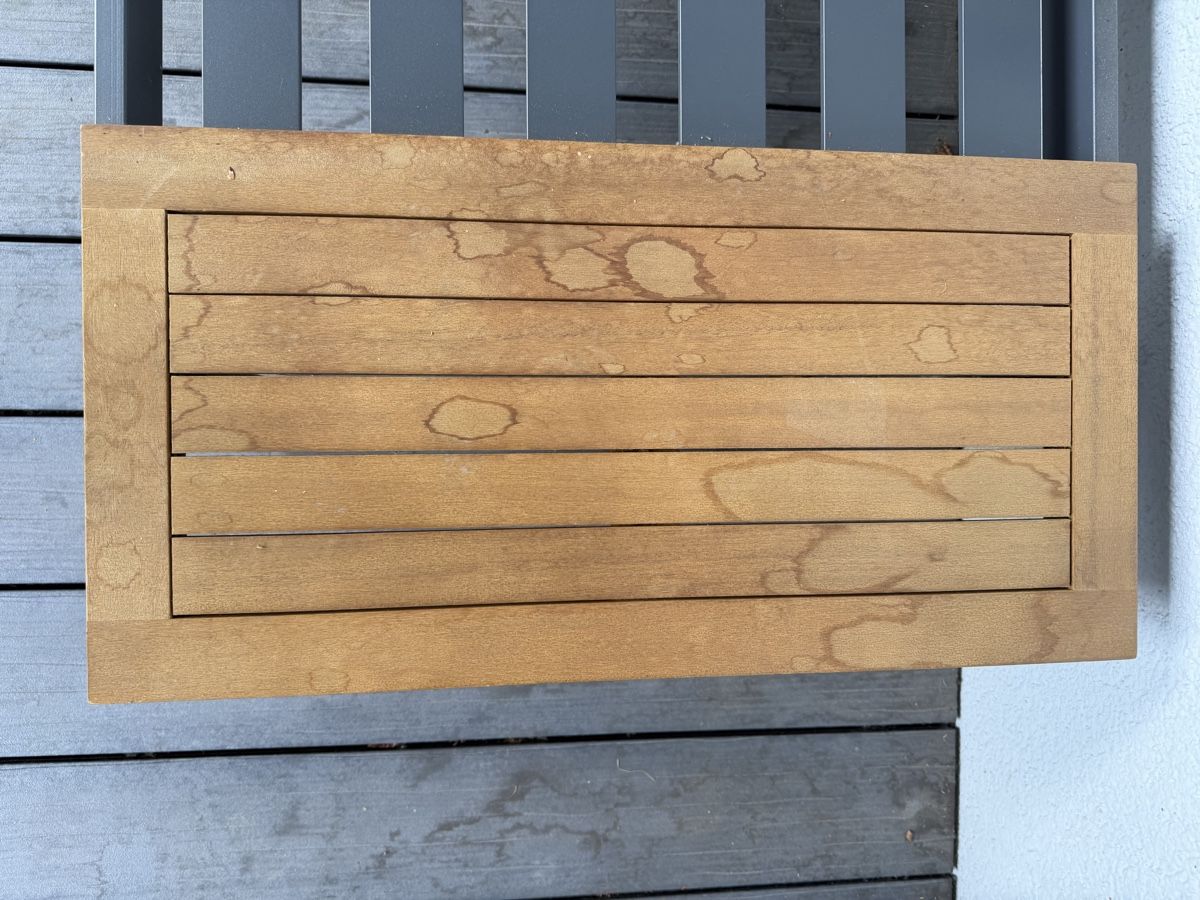Divani: Giardimo Gartenlounge / Ecksofa L-Form Anthrazit / Holzoptik – Usato da Dübendorf venduto da Sq9apq 3