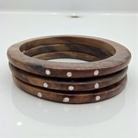 3x Bracelets en bois exotique, Silpada Wildwood